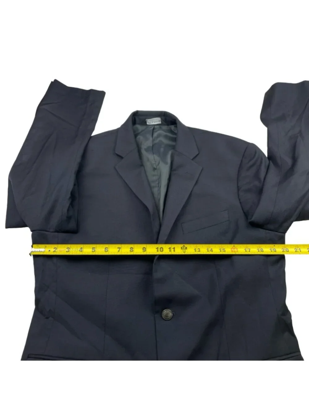 Jos A Bank Men’s 100% Wool Silver Metal Buttons 2-Button Blazer Navy • 40R